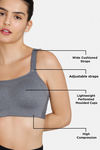 Zelocity High Impact Quick Dry Sports Bra - Ashes Of Roses — thumbnail 8